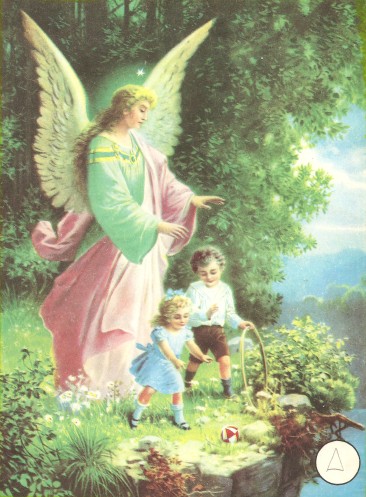 Guardian angel with children